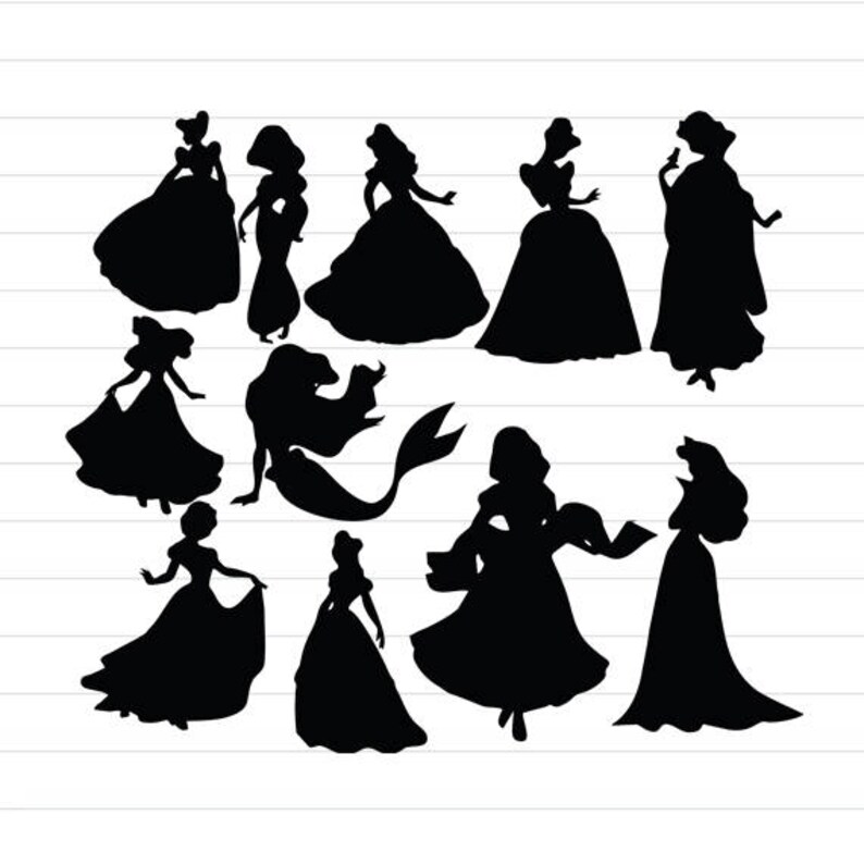 Download SOFORTIGER DOWNLOAD Disney Princess Svg Disney Prinzessin ...