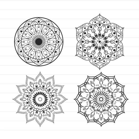Download INSTANT DOWNLOAD Mandala Svg Files Boho Svg Flower Mandala ...