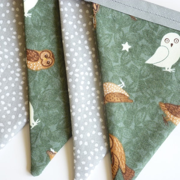 Petra Designs Mini Fabric Bunting – Baby Blue & White Cotton, 3+ Meters, Nursery Decor-1014003