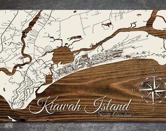 Bridesmaid Gift South Carolina; Wood Wall Art Wedding Gift Wood Burning Art Isle of Palms Rustic Home Decor Groomsmen Gift