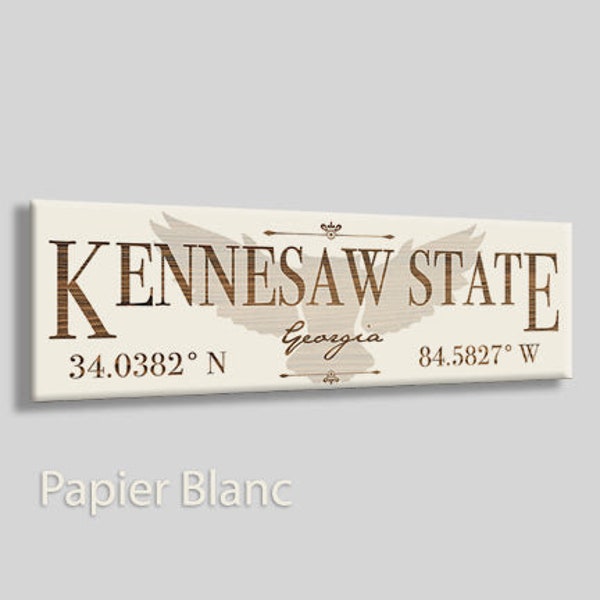 Georgia: Kennesaw State Stick (12"x3.75")| Wood Wall Decor