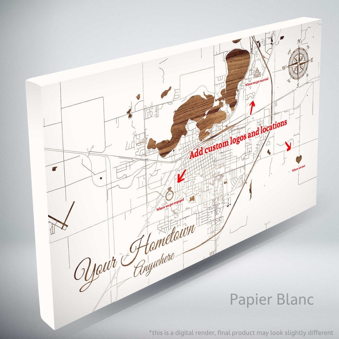 Custom Map Art Personalized Map - Il 1080xN.4837280115 605f
