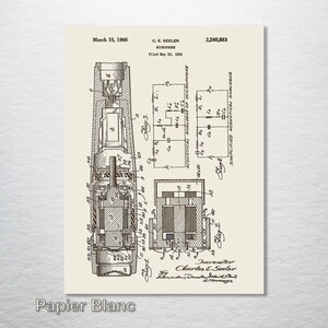 May include: A vintage patent drawing for a microphone, showing a detailed cross-section of the device. The drawing is in black and white and includes text labels and diagrams. The patent number is 3,240,883 and the date is March 15, 1966.