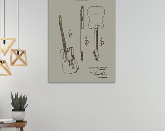 Fender Telecaster Guitar| Wood Wall Decor