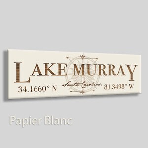 South Carolina: Lake Murray Stick (12&quot;x3.75&quot;)| Wood Wall Decor | Decorative City Plaque | Home Decor | Engraved Wood Plaque