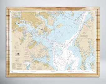 Chesapeake Bay Approaches to Baltimore Harbor Nautical Map