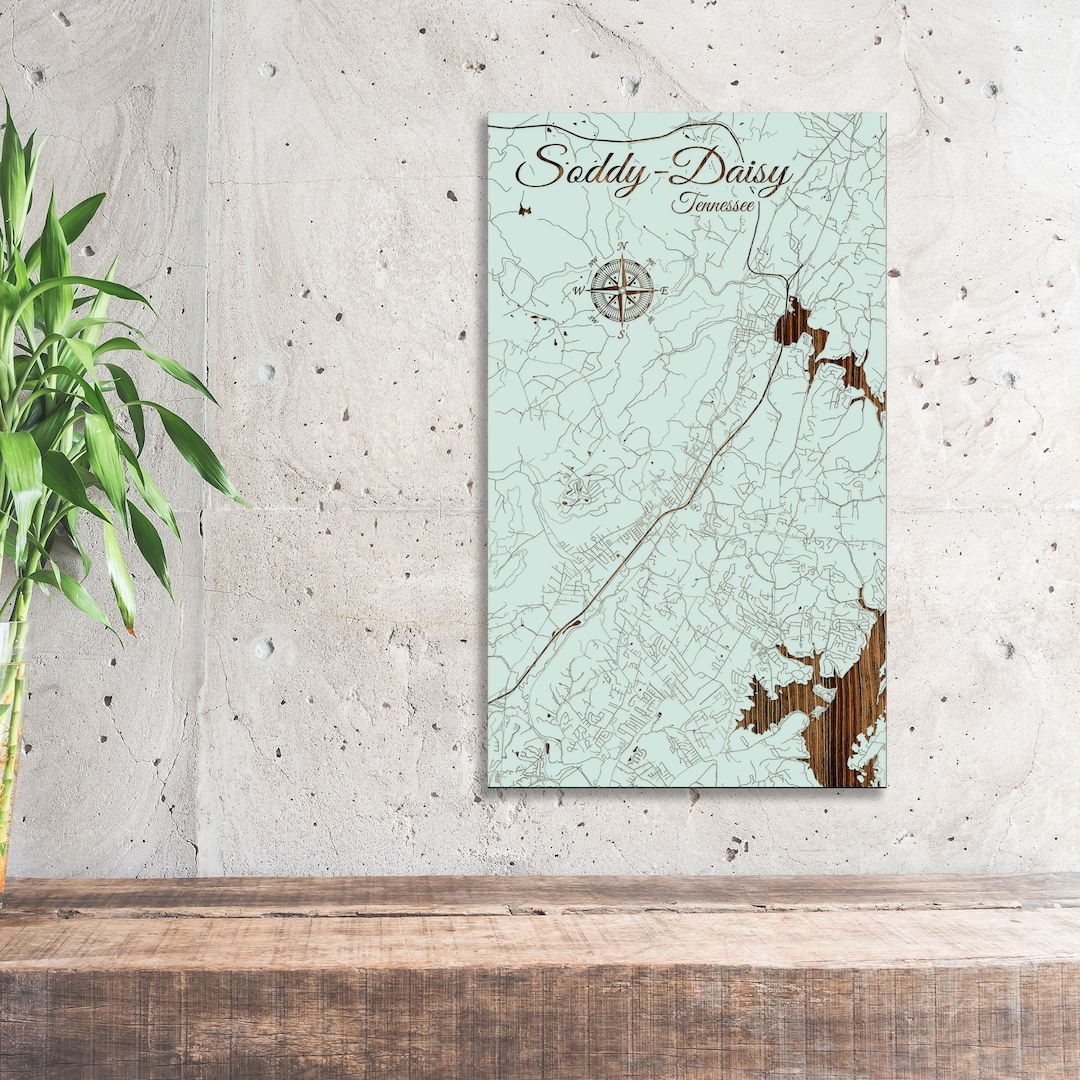 Tennessee Soddydaisy Street Map Etsy
