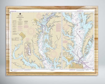 Chesapeake Bay Nautical Map (NOAA)