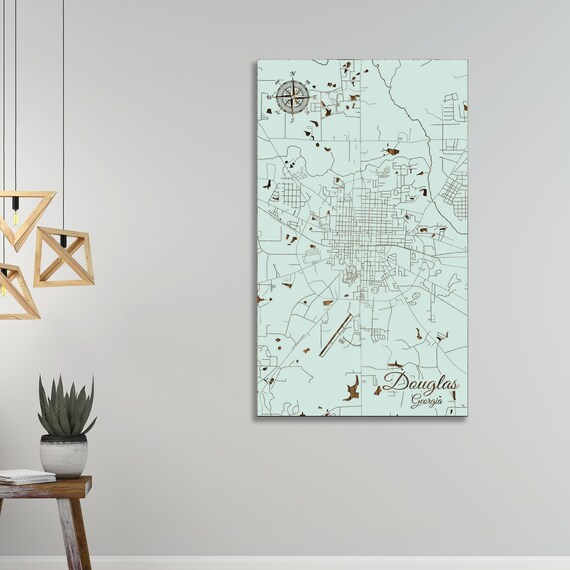 Douglas, Georgia Street Map Wood Engraved Maps, Wall Art Wood Wall Decor  Home Decor Wood Wall Map Map Artwork City Street Map - Etsy Finland