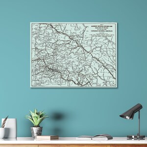 Canada: Ontario- Algonquin Provincial Park; Wood Engraved Maps, Wall Art| Wood Wall Decor