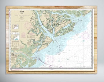 St. Helena Sound to Savannah River Nautical Map (NOAA)