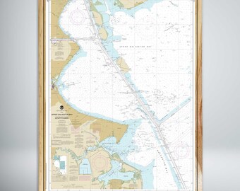 Upper Galveston Bay Nautical Map (NOAA)