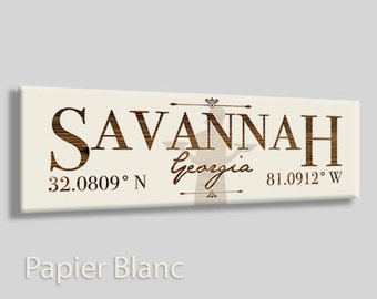 Georgia: Savannah Stick (12in x 3.75in); Wood Engraved, Wall Art| Wood Wall Decor | Decorative City Plaque  | Engraved Wood Plaque