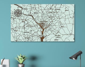 Washington, DC Whimsical Map