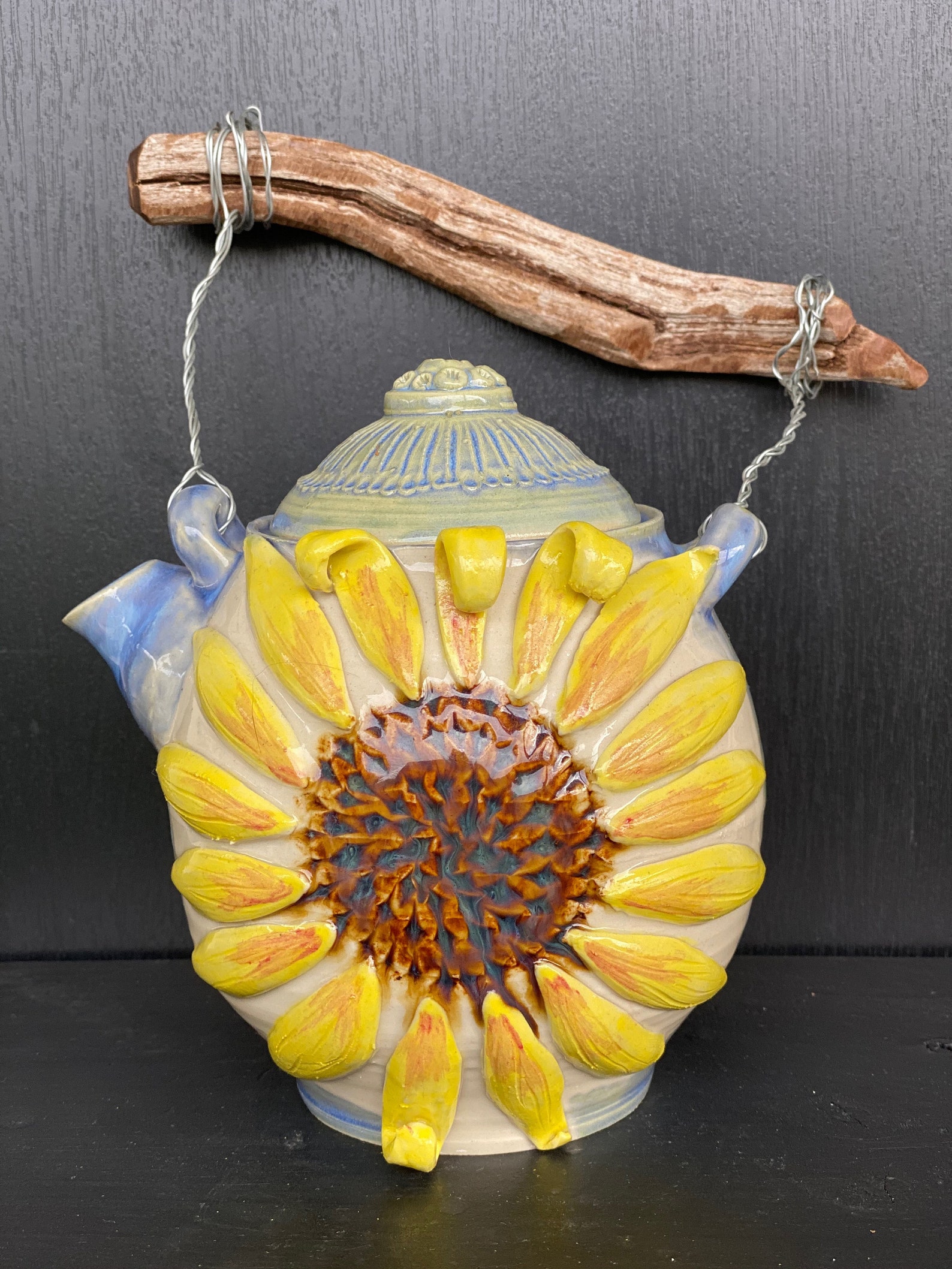 Sunflower Teapot Etsy