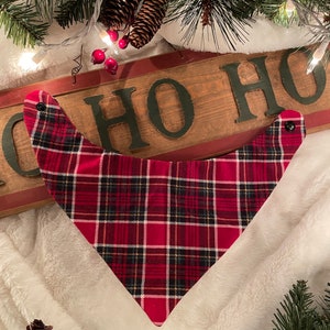 Baby Bandana Bib | Bandana | Baby Gift | Baby Shower Gift | Christmas | Holidays | Plaid