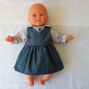 Robe Vintage Pour Poupée Poupon – Tenue D’Occasion Choupette