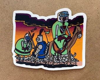 Ritter Sticker von Tom McHenry