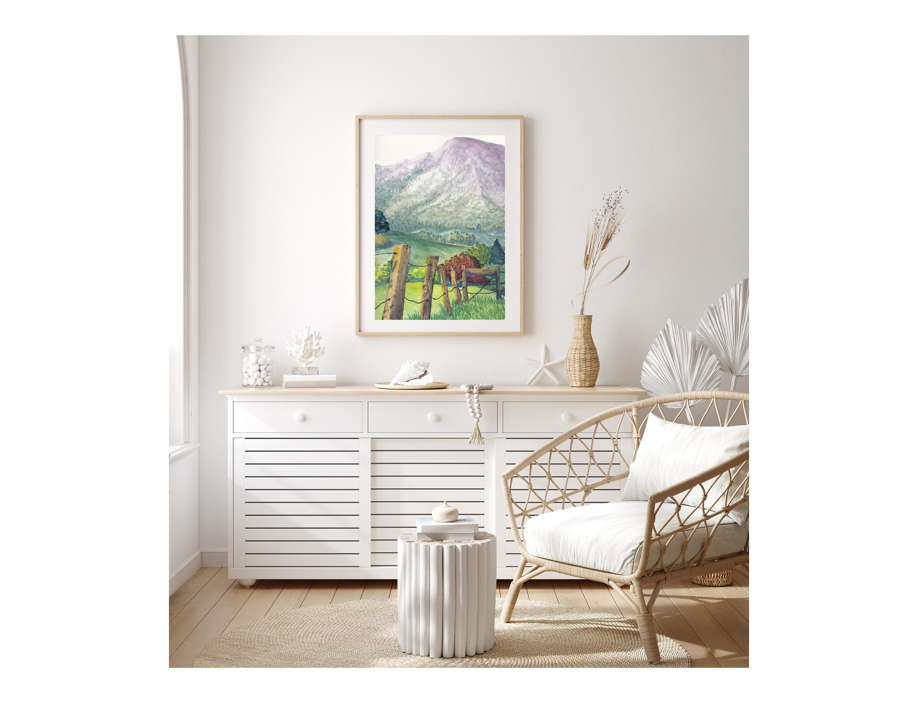 DIGITAL DOWNLOAD. Mountain Art Print, Watercolor Mountain Print ...