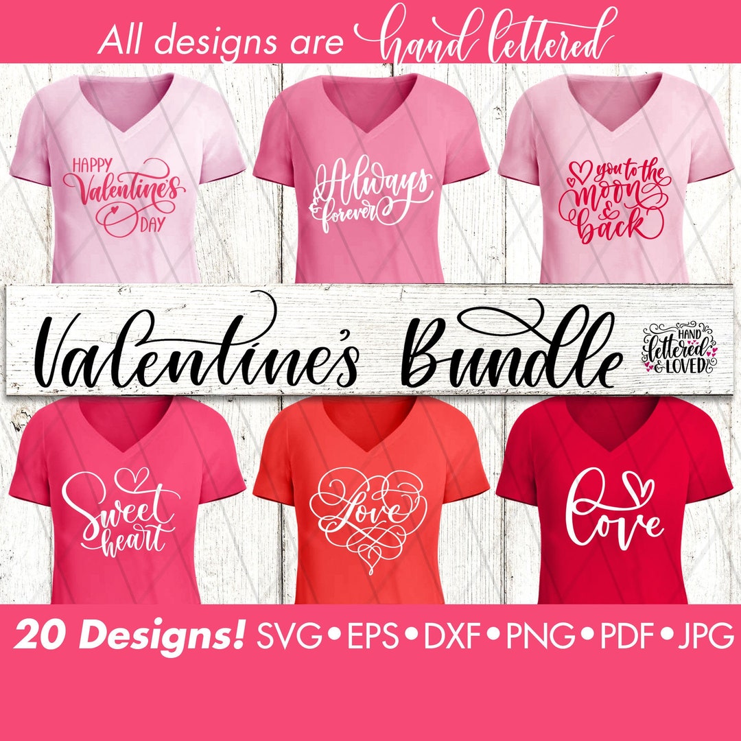 SVG Valentines Day Svg Valentines Shirt Valentine's Svg Bundle Svg Cut ...