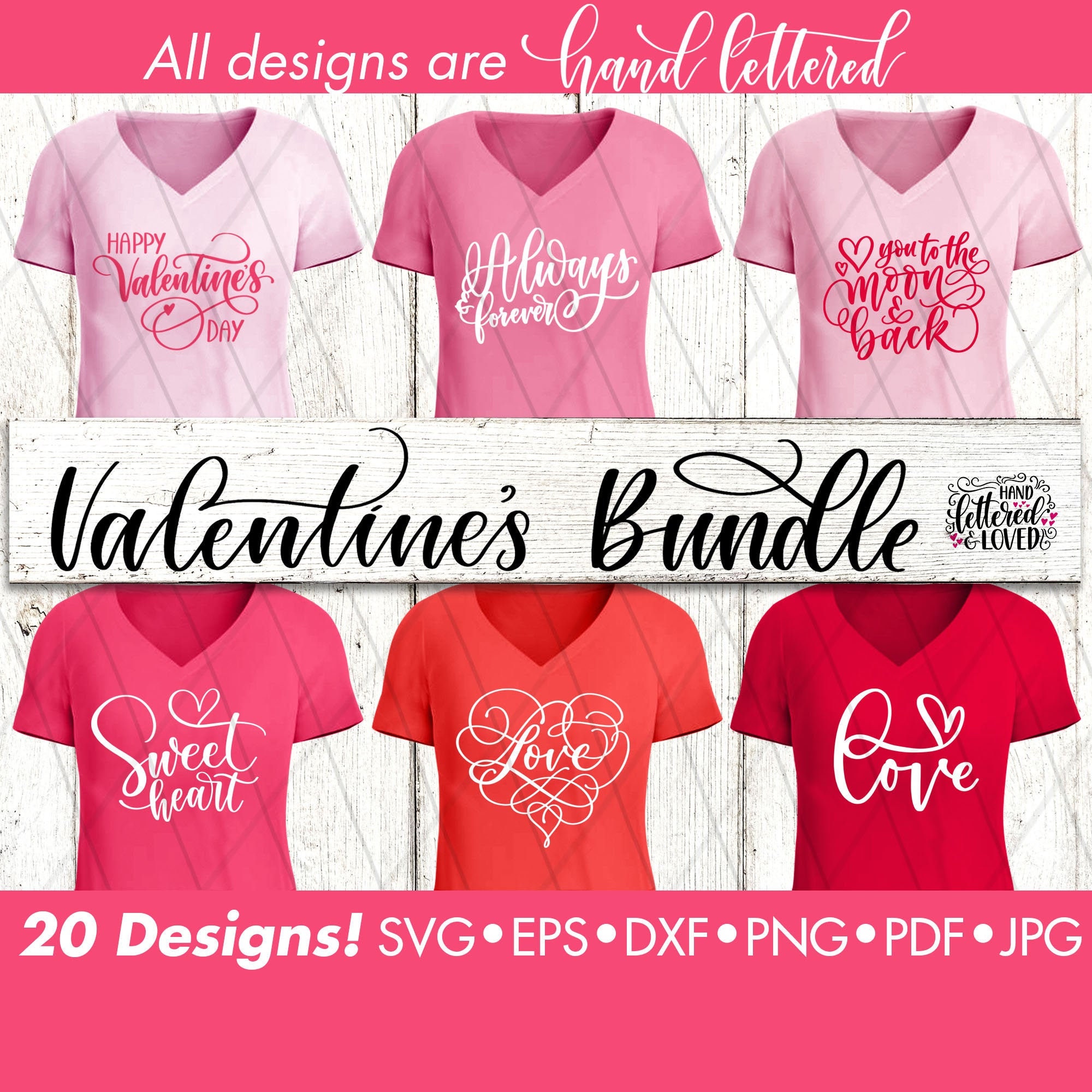 SVG Valentines Day Svg Valentines Shirt Valentine's Svg Bundle Svg Cut ...
