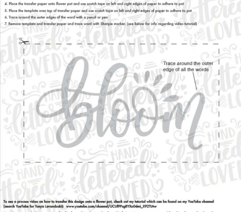 Flower pot tracing templates / hand lettered calligraphy brush lettering / downloadable / printable / bloom / bloom exactly where by yourself are planted photo about Flower Pot Template Printable called Flower pot tracing templates / hand lettered calligraphy brush lettering / downloadable / printable / bloom / bloom exactly where on your own are planted