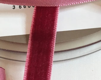 Berisfords Ruban 16 Mm Blush Rose Velours-par mètre