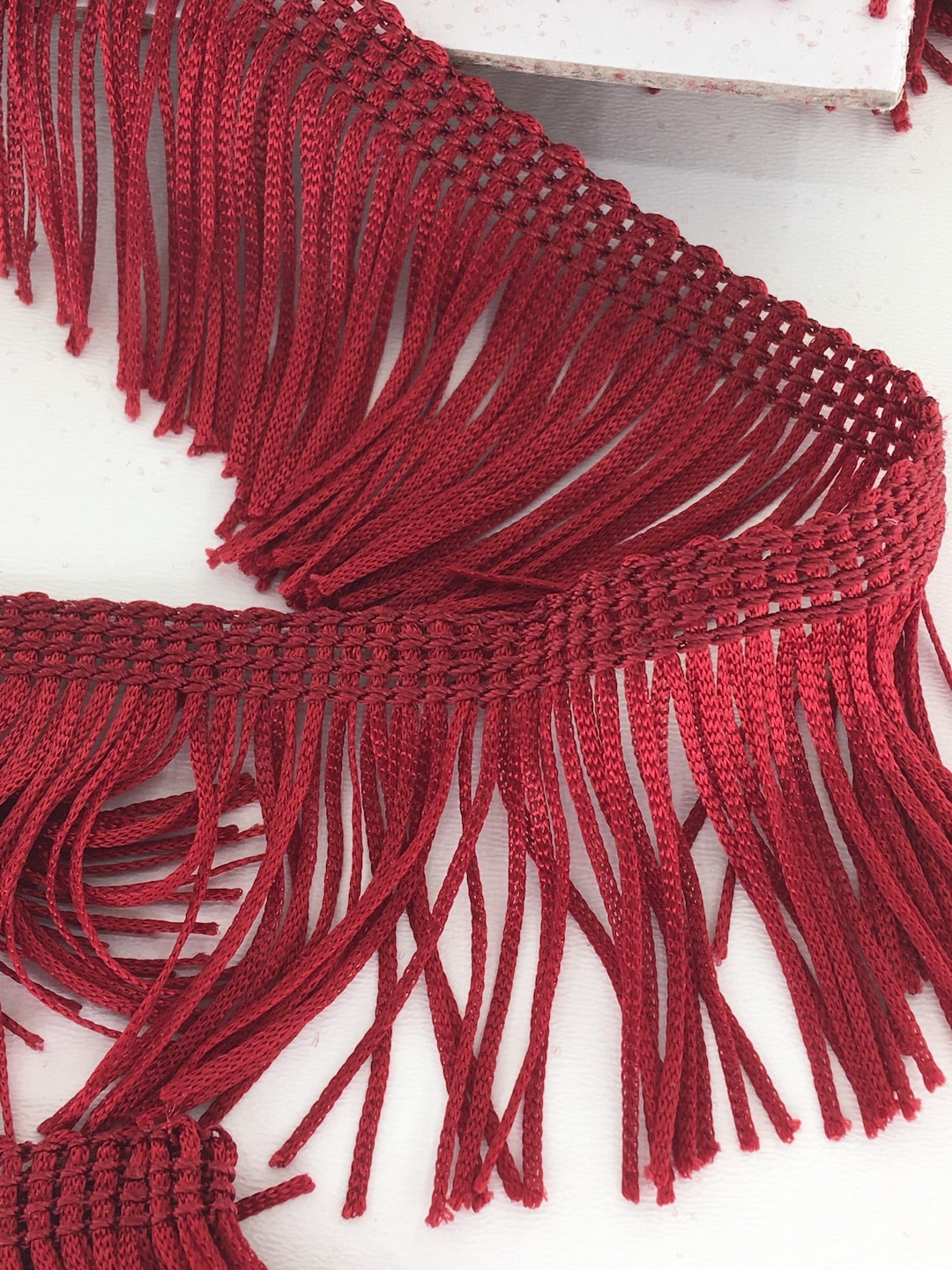 Red Rug Fringe Fringe Trim, Burgundy Red (072), 5 Cm Wide - Etsy