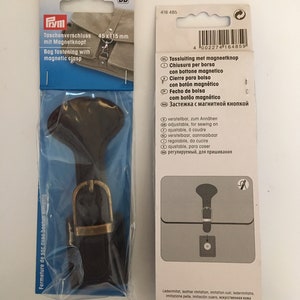 Handväskspänne med magnetknapp