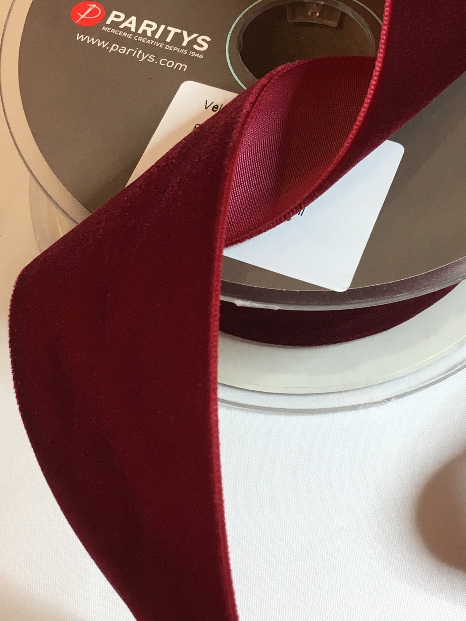 Velvet Ribbon, Glamorous Burgundy Color (71), Width 38 Mm - Etsy