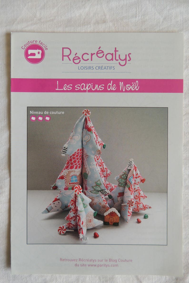 Fiche créative couture Récréatys Les sapins de Noël image 1