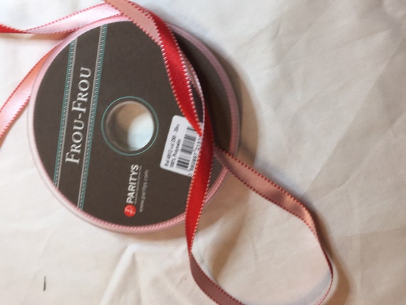 Satin Red Ribbon Double Faced (10mm wide and 25 meters long)