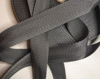 Sangle bagagère, polypropylène, largeur 25 mm, couleur gris