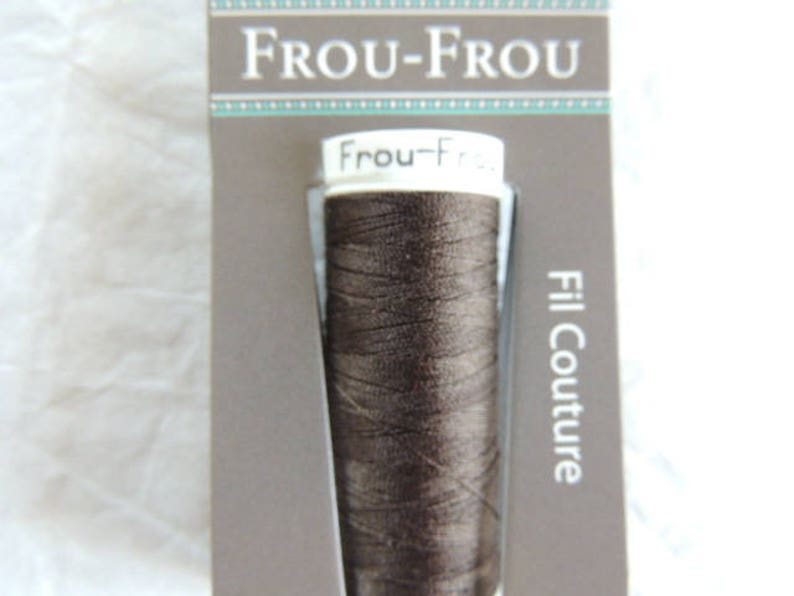 Fil à coudre, tous textiles, Frou-Frou, couleur marron Chocolat 724 image 1