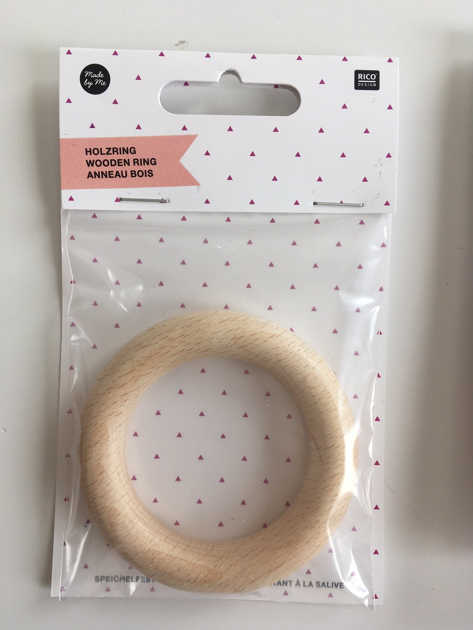 Wooden Ring For Rattle Natural Beech 70 Mm Diameter Etsy
