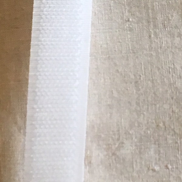 Bande auto-agrippant, à coudre, couleur blanc, 20 mm, partie crochet