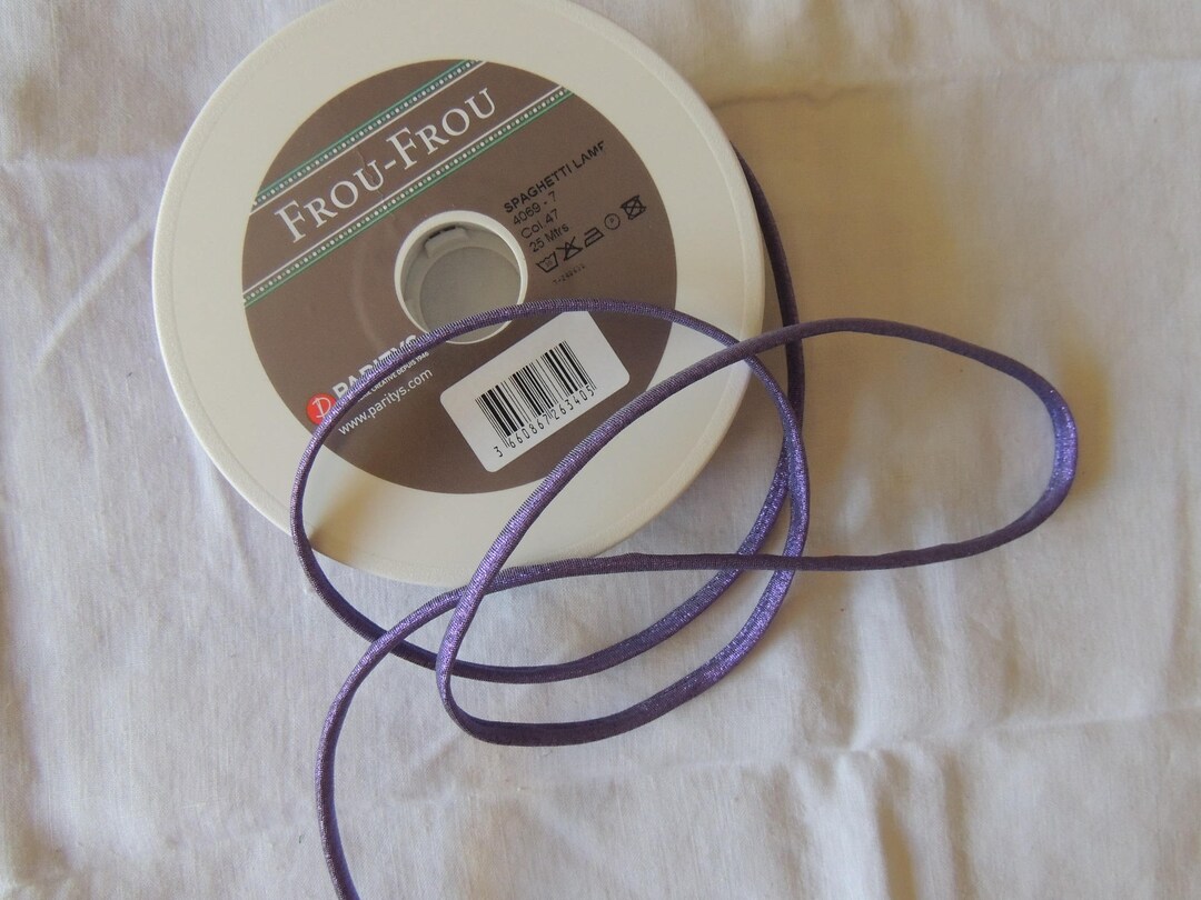 Spaghetti Ribbon Spaghetti Ribbon, Lamé, Purple (47), 7 Mm Wide - Etsy
