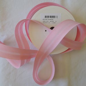 Cinta al bies lisa plegada, polialgodón, rosa claro (22/905), 30 mm de ancho