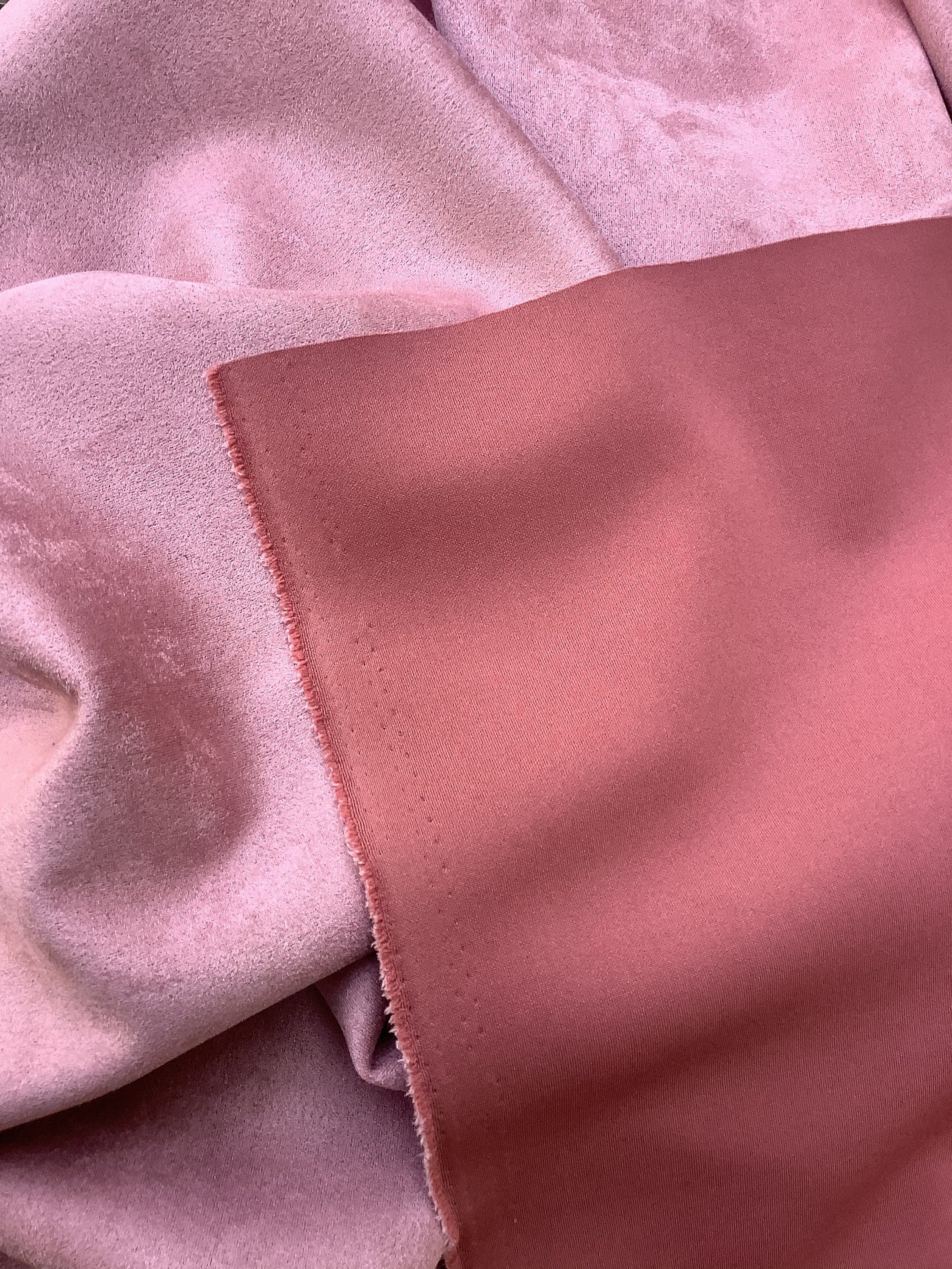 Polyester Fabric, Imitation Alcantara or Suede, Brick Red Color, MT99 