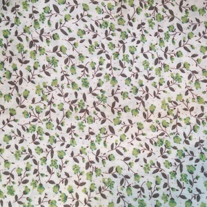 Cotton Fabric Coupon (MT49) Edian background Pattern flowers