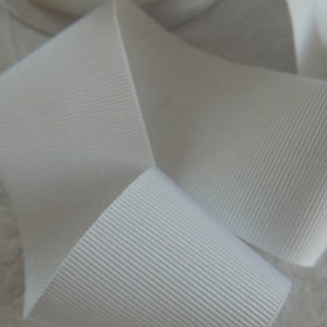 Nastro a grana grossa Larghezza bianca 4 cm