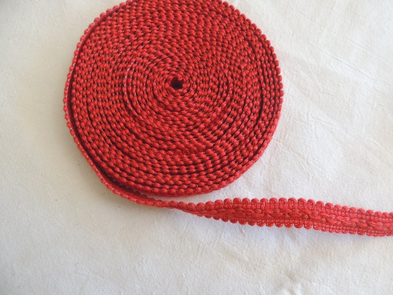 Braid red brick width 1 cm