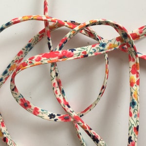 Liberty Phoebe spaghetti cord M Pink and orange tones