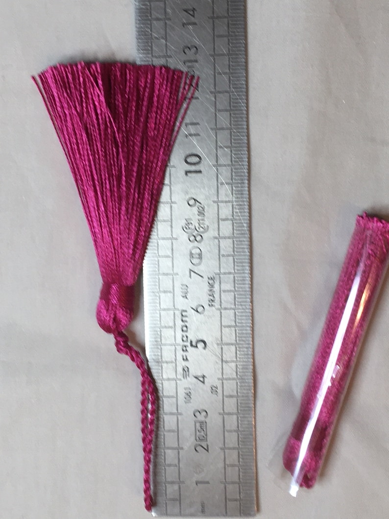 Wire pompom radiates Length 7 cm Pink color 078