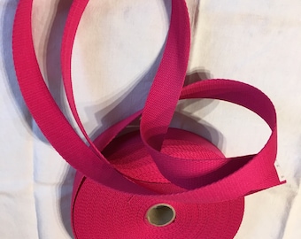 Bag strap, cotton, Color Fuschia Pink (73), width 30 mm
