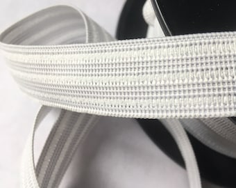 Elastic underwear ribbon, White color, Width 20 mm