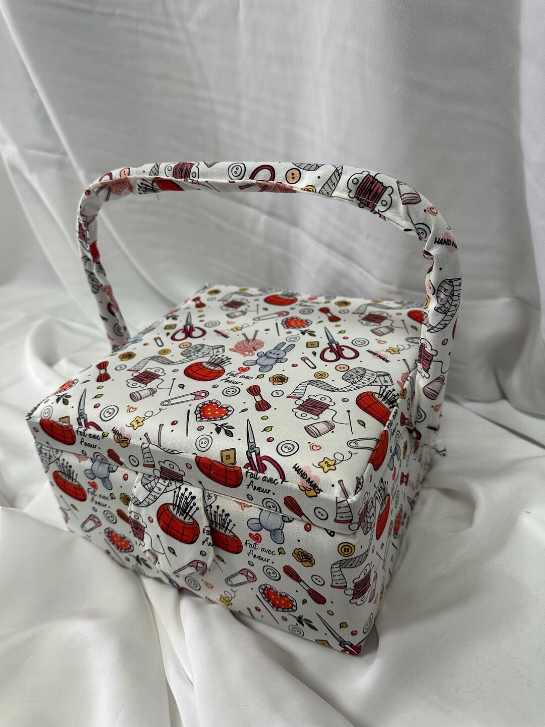 Sewing Box, 19x19cm, Sewing Pattern - Etsy