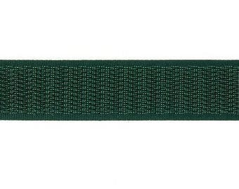 Bande auto-agrippant, à coudre, couleur vert, largeur 20 mm, partie crochet