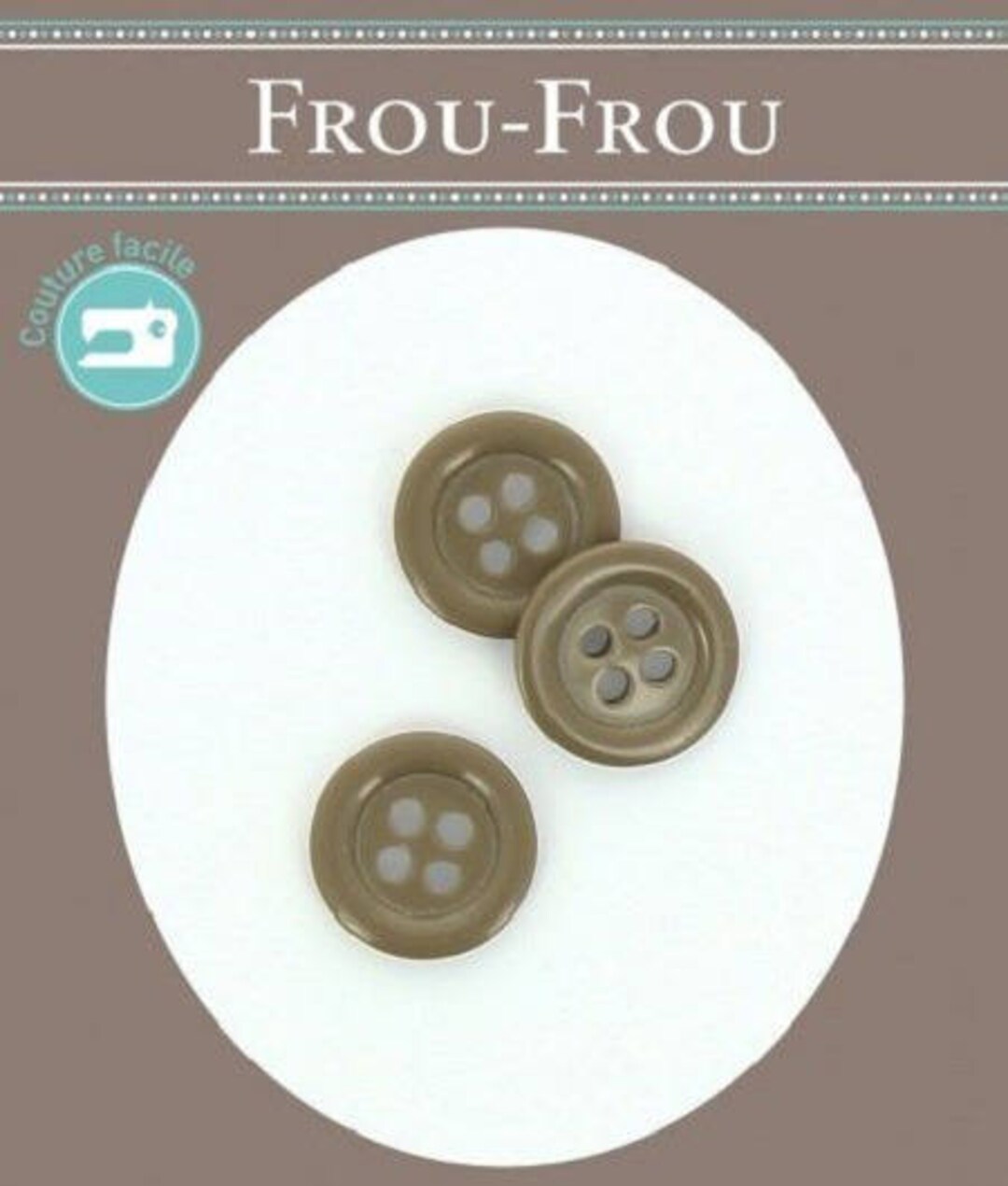 Button, Round, 4 Holes, Plain, Color Taupe Gray (33), Diameter 14 Mm - Etsy