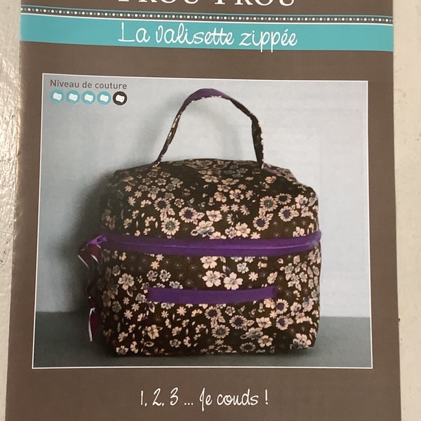 Fiche créative, couture, FrouFrou, la valisette zippée